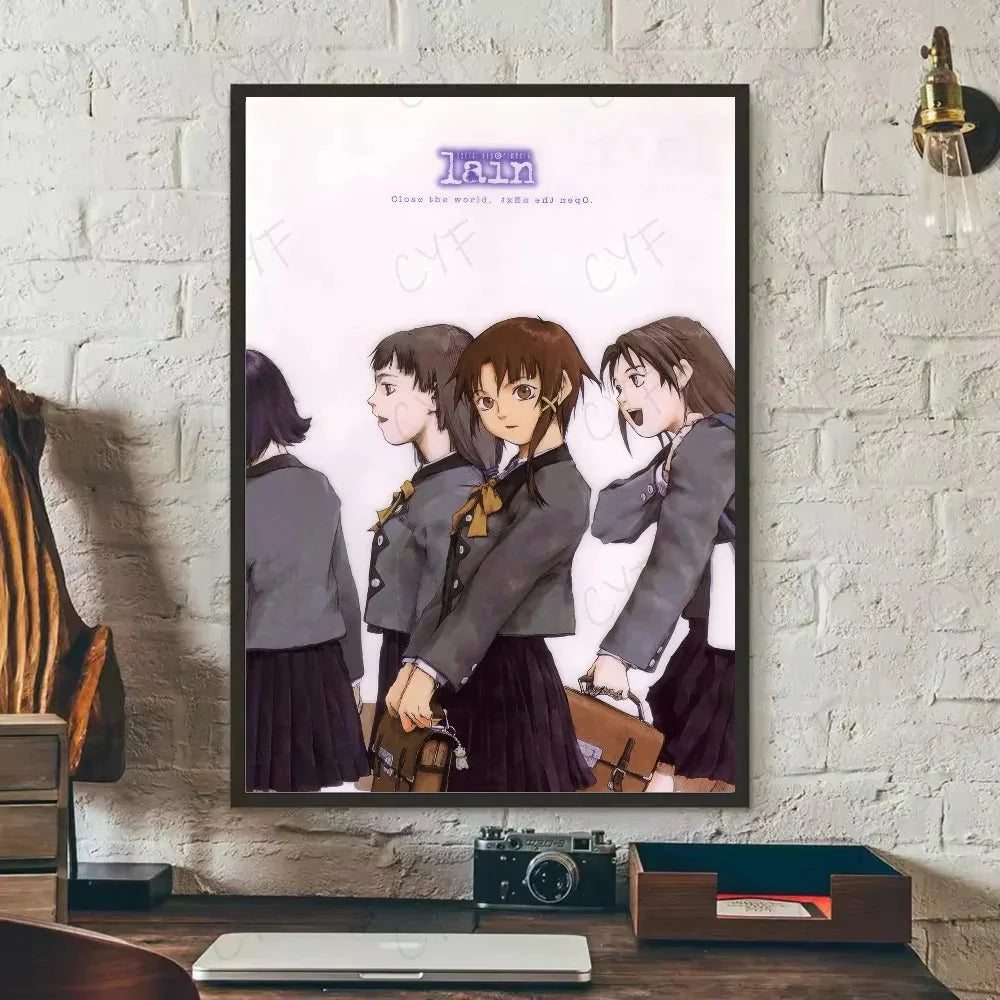 Painting By Numbers for Adult  S-Serial Experiments L-Lain Anime Cute Oil Paint By Number Home Decor