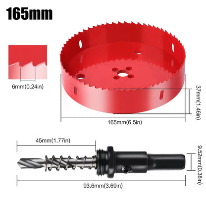 1pc 15-200mm M42 Bi-Metal Hole Saw HSS Drill Bit for Metal Iron Aluminum Stainless Plastic DIY Wood Cutter Tools