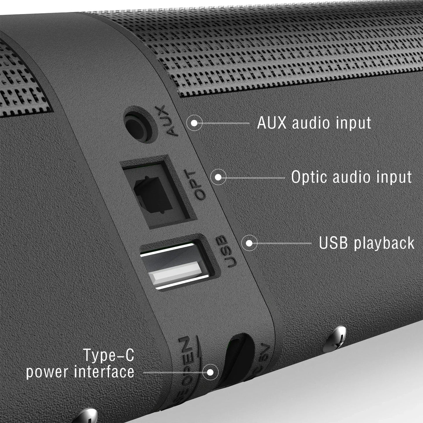 Powerful 120W Soundbar Sound Radio Blaster Bar Audio TV PC Subwoofer 360 Stereo Surround Wireless Home Theater Bluetooth Speaker