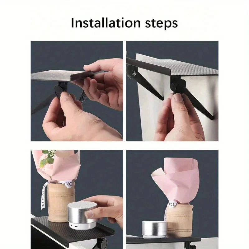 Computer TV Screen Shelf No Punching Router Set-top Box Shelf Desk Storage Rack