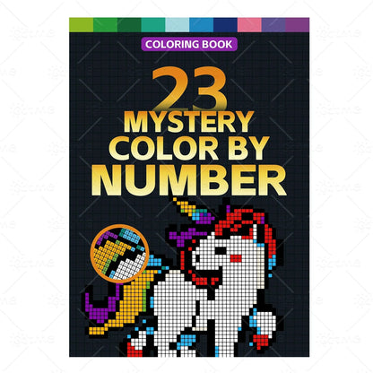 MYSTERY COLOR BY NUMBER Cartoon Animal artwork by digital adult Coloring Book DIY Painting Drawing Coloring By Num