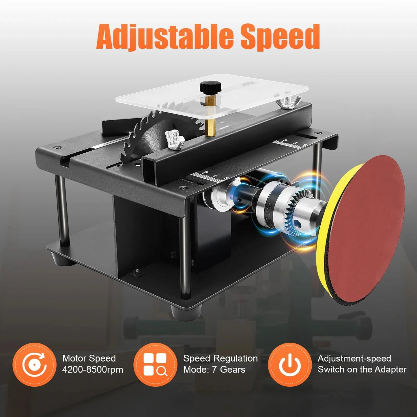 200W Cutting Tool Machine  Mini Table Saw  Multi-Functional Cutting Bench