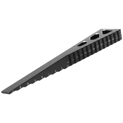 RC Model Car Metal Ride Height Droop Gauge Adjuster Ruler Measuring Tool for 1/8 1/10 1/12 RC Car,Black
