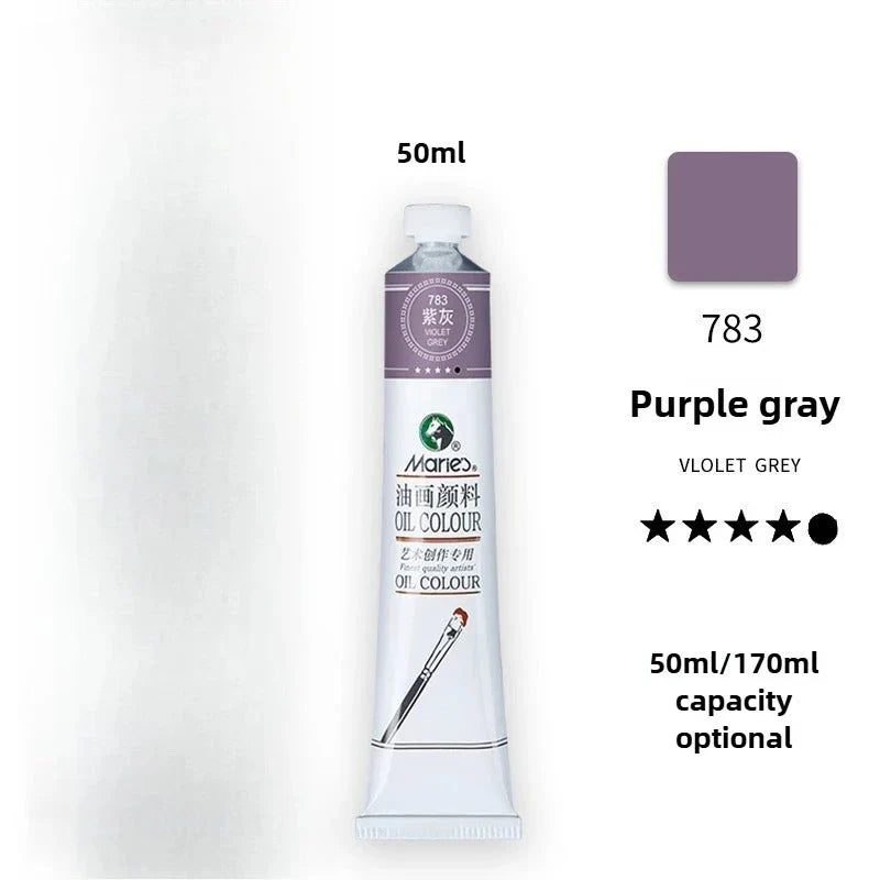 Maries Oil Paint 50ML Oil Painting Art Creation Pigment Large Oil Paint Paint Single Commonly Used 24 Colors