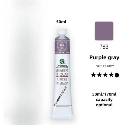 Maries Oil Paint 50ML Oil Painting Art Creation Pigment Large Oil Paint Paint Single Commonly Used 24 Colors