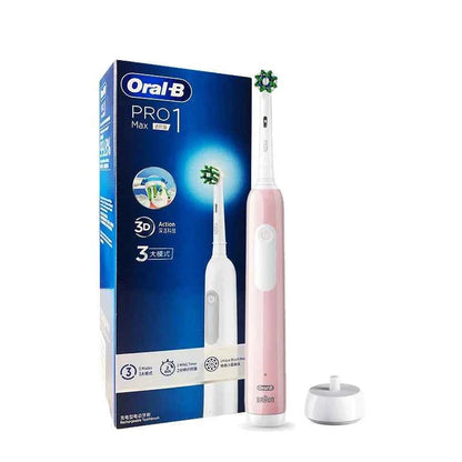Oral-B Pro1 Max 3D Smart Electric Toothbrush Recharge Oral-B Replace Toothbrush Head Nozzles Timer Brush Pressure Sensor 3 Modes