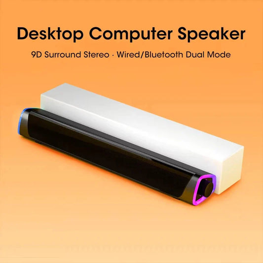 Bluetooth Speaker Bar Stereo Sound Subwoofer For Macbook Laptop Notebook PC Wired Loudspeaker Music Player