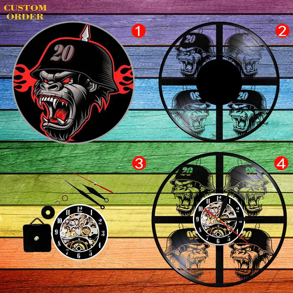 The Kitchen The Heart Of The Home Inspired Vinyl Record Clock Modern Design Vinyl Wall Watch Kitchen Decor Noiseless Timepieces