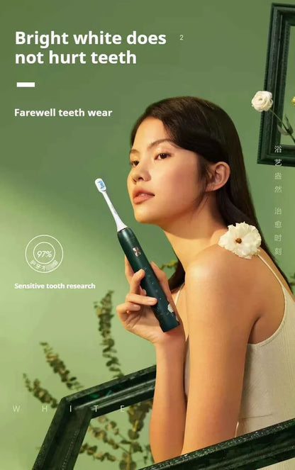 SOOCAS X3S White Rose Adult Smart Sonic Electric Toothbrush IPX7 Waterproof Ultrasonic Tooth Brush Upgraded 180 days life