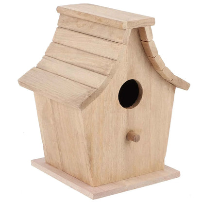 Wood Bird House Breeding Box Hanging Bird House Pet Supplies for Parrots Budgerigar Small Birds Hanging Bird House Bird Supplies