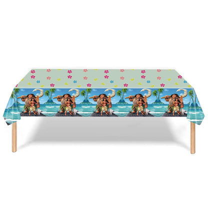 Moana Party Decorations Balloons Set Tableware Napkins Cups Plates Backdrop Kit Disney Vaiana Theme Happy Birthday Deco Supplies