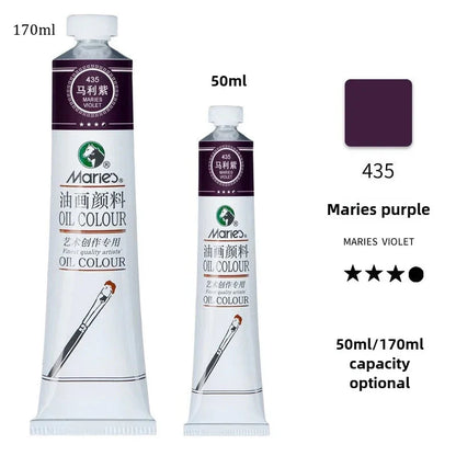 Marie's Oil Paint 170ML Oil Painting Art Creation Pigment Large Oil Paint Paint Single Commonly Used 24 Colors