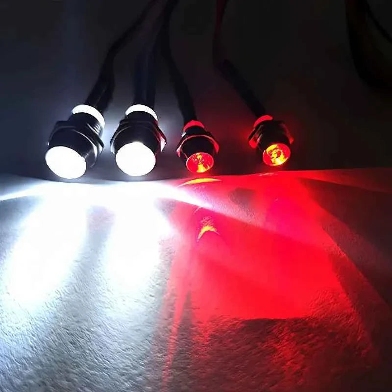 RC model car lights, 2 lights, 4 lights, 6 lights, 8 lights, red and white lights, 3/5mm LED cup, RC spotlights, white light