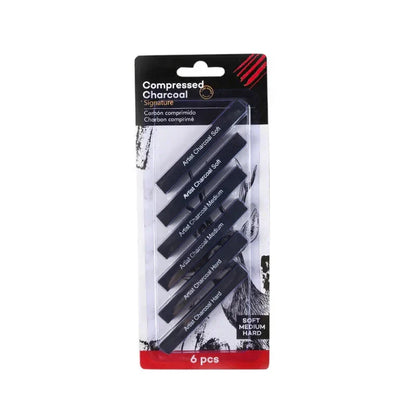 6pcs Set Square Sketch Carbon Stick Compressed Carbon Bar Drawing Carbon Pen Artist Drawing Carbon Bar Carbon Bar Art Supplies