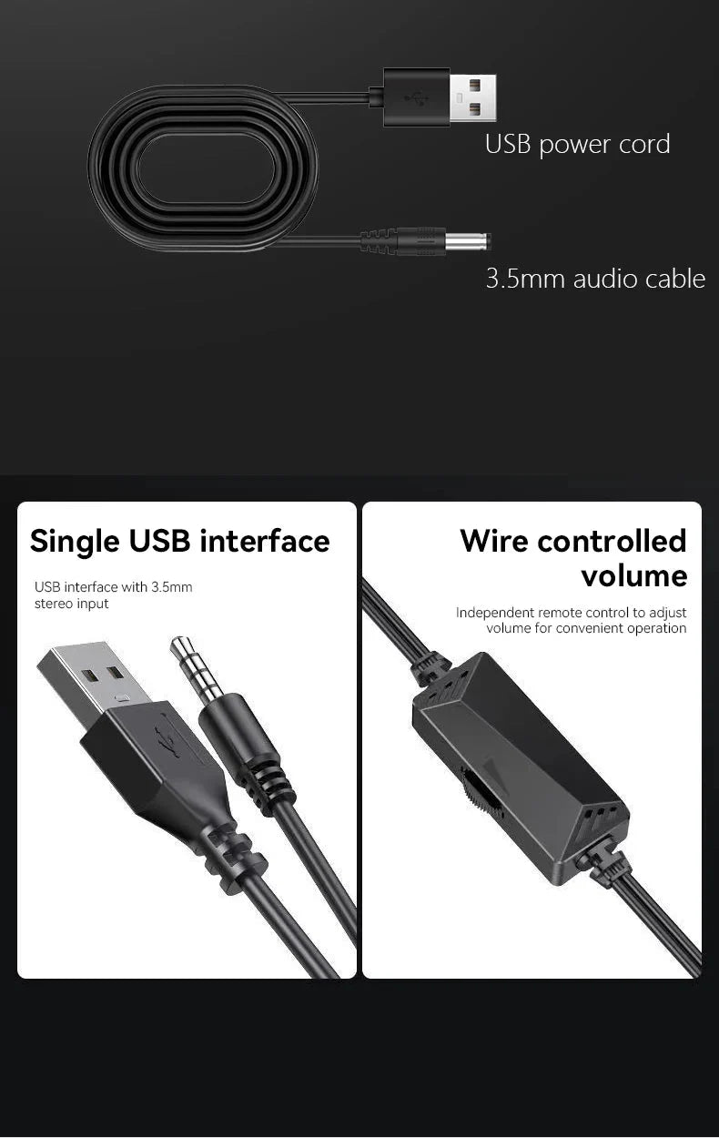 S5 Computer Speaker Subwoofer 2.0 Multimedia USB Mini Laptop Speaker