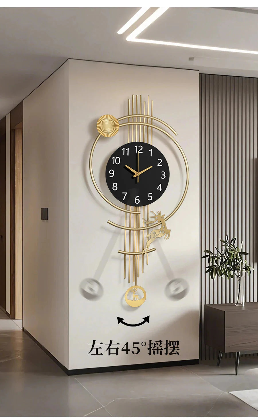 Wall Clock Large Bathroom Decor Room Digital Room Watch Interior Wall Decoration Gaming Decoration For Bedroom Accessories Live