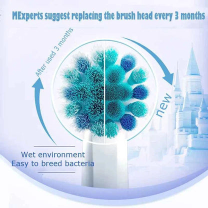 Oral B Children Electric Toothbrush Heads Frozen Utral Soft Tooth Brush Heads Round Brush Heads 2/3/4 hedas for 3-12 years old
