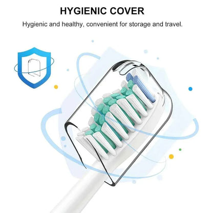 Sonic Toothbrush Heads For Philips Sonicare 20pcs With 4pcs Protective Cover Soft Dupont Bristles Electric Toothbrush