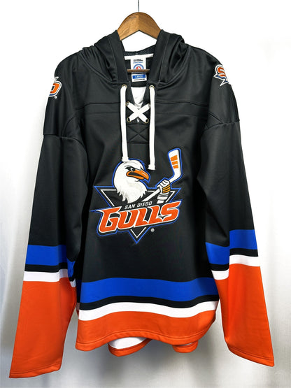 San Diego Gulls AHL Hockey Embroidered Lace Hoodie