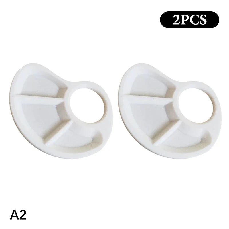 Ergonomic Thumb Palette Petite Paint Palette Smooth Surface for Artists Outdoor Painting Home Crafts School Art Classes