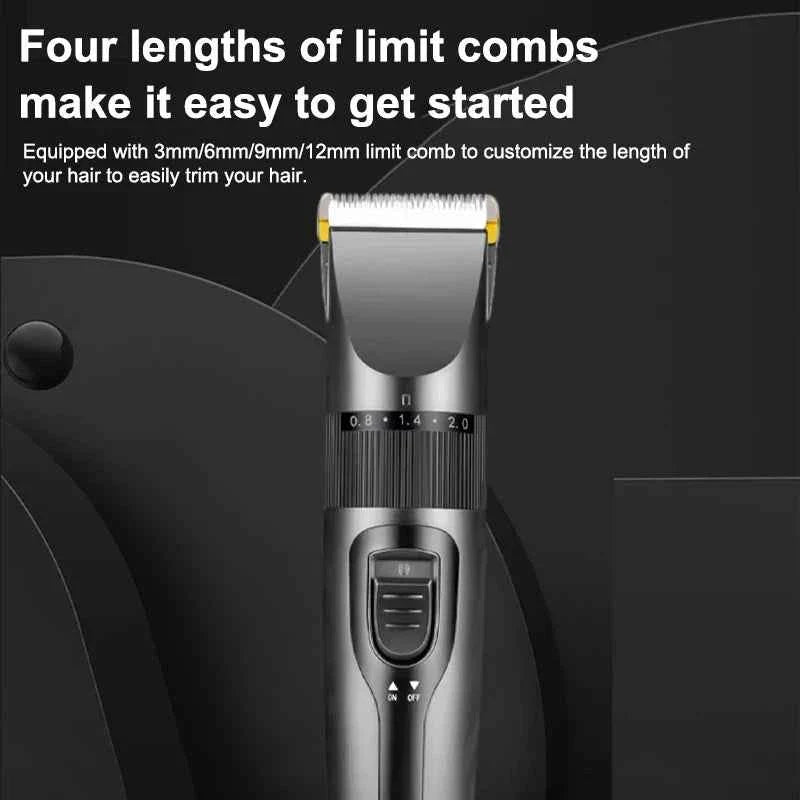 Electric Hair Clipper Men's Professional Hair Clipper Ceramic Blade Household Low Noise Trimmer USB Charging Men's Haircut Tools