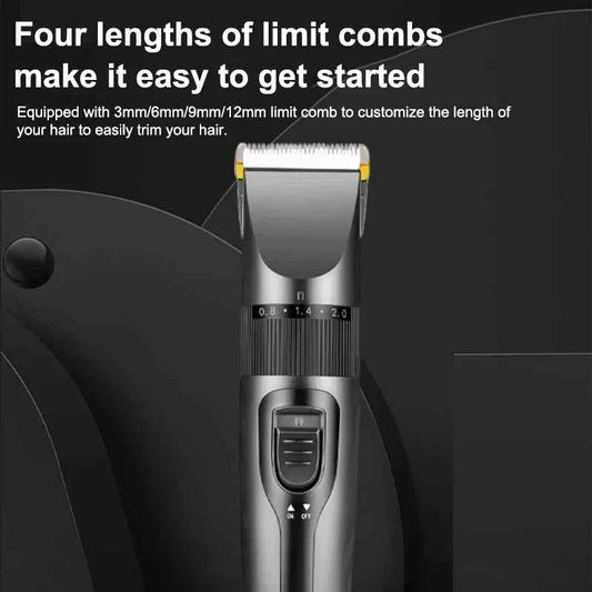 Electric Hair Clipper Men's Professional Hair Clipper Ceramic Blade Household Low Noise Trimmer USB Charging Men's Haircut Tools