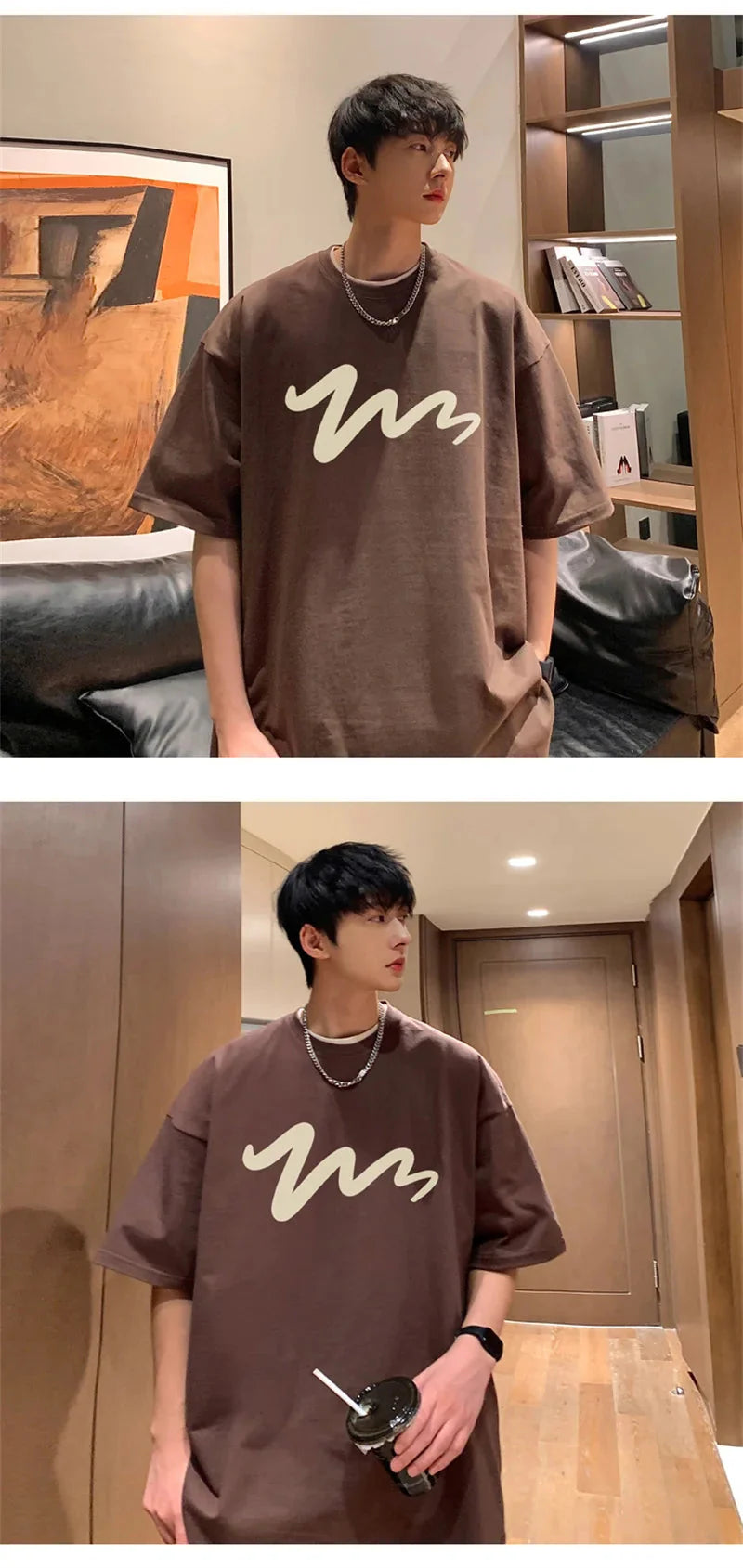 Men's T Shirt Oversized Mens White Cotton T-shirts Funny Print 5XL Casual Wear Summer Tee Shirts For Men Big Size Male Clothes