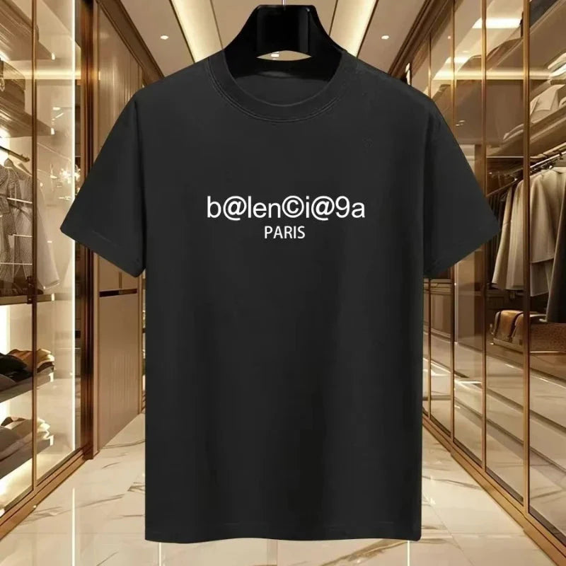 2026 hot item 100%cotton unisex shirt Paris Motorcycle style Luxury Clothing graphics spring summer Men's Women's O-neck Tshirt