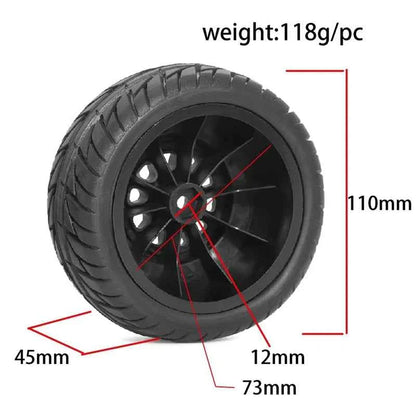 Rc Tires Truck Wheels And Tires For 1/10 RC Off-Road Vehicles