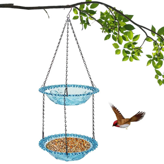 Hanging Bird Bath Hanging Bird-Feeder- Garden BirdBath Tray Wildlife Feeder Plate Water Bowl or Water Bowl for Garden Decoration