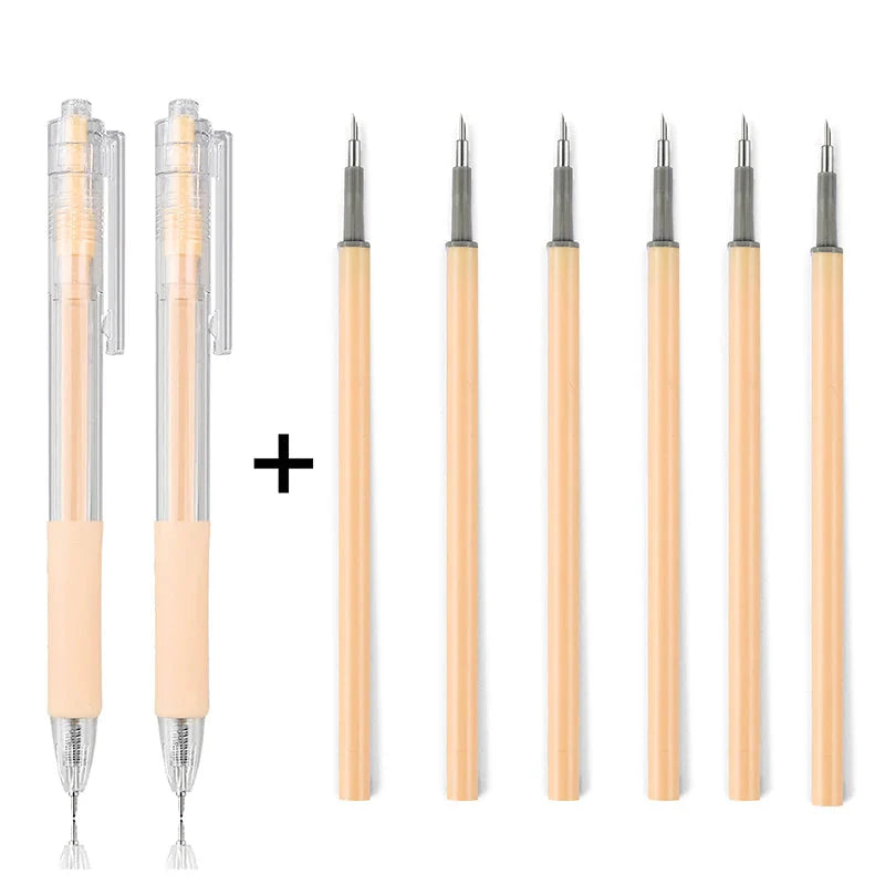 1/8pcs Art Utility Knife Pen Knife Pen Refill Set Paper Cutting Tool Precision Scrapbooking Sticker Cutter DIY Craft Supplies