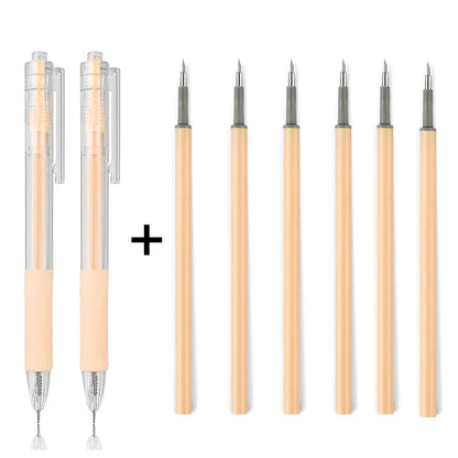 1/8pcs Art Utility Knife Pen Knife Pen Refill Set Paper Cutting Tool Precision Scrapbooking Sticker Cutter DIY Craft Supplies