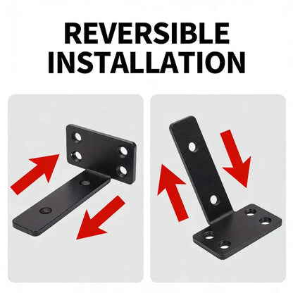 Heavy Duty L-shaped Shelves Brackets Thickened Floating Shelf Bracket Invisible Wall Shelves Support with Screws Hardware Tools