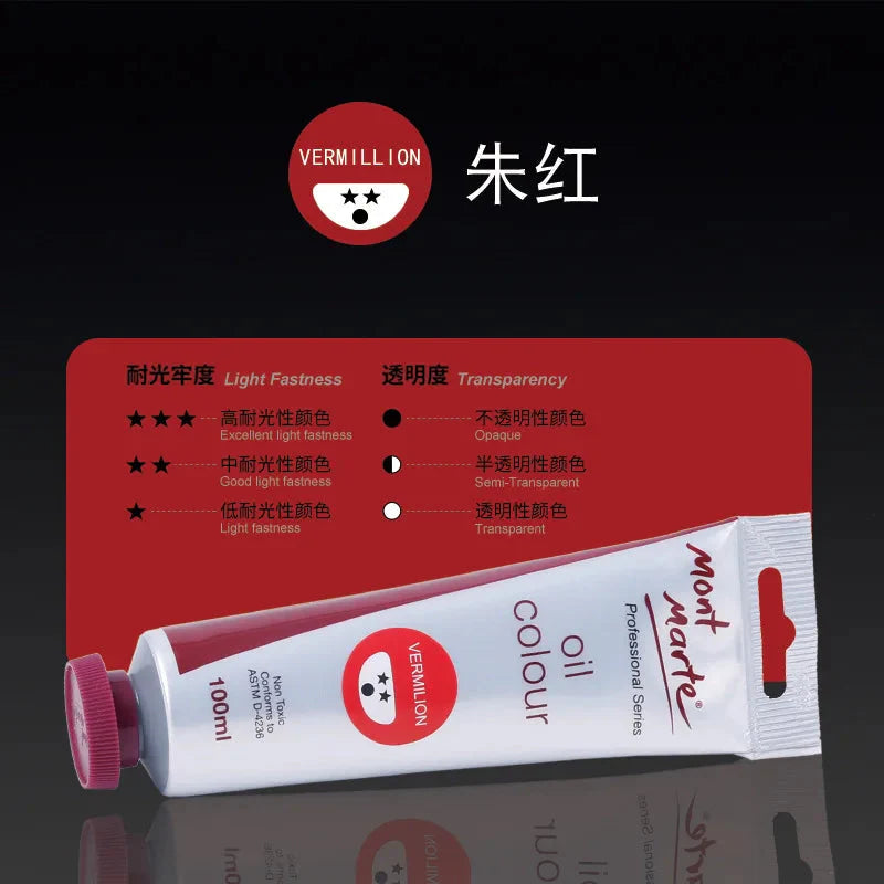 100ml Oil Paint 45 Colors Student Art Creation Special Waterproof Quick-drying Large Sticks Of Pigment School Painting Supplies