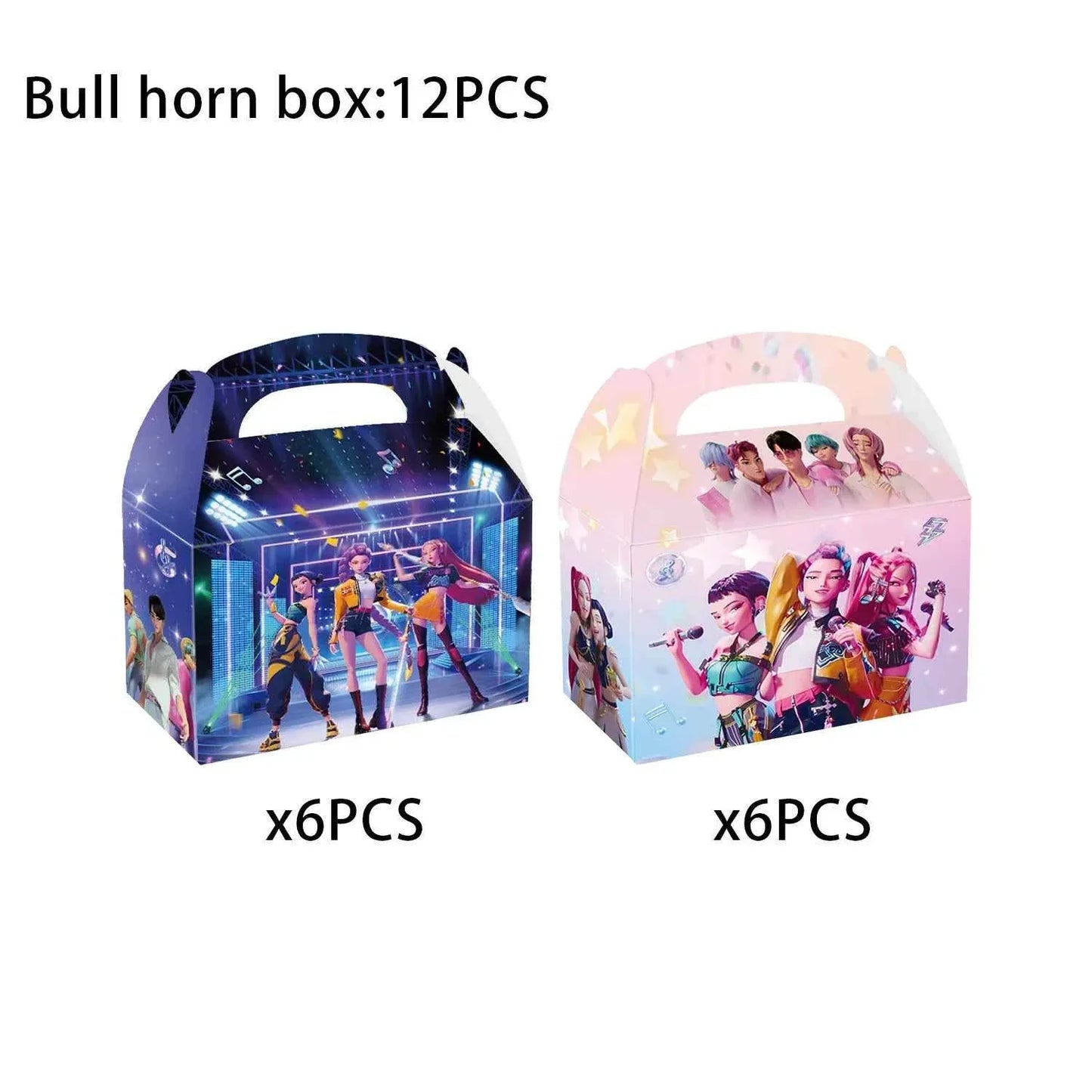 K-Pop Demon Hunters Birthday Decorations Girls Birthday Party Tableware Balloons Set Cup Plates Girls Favor Kpop Warriors Supply