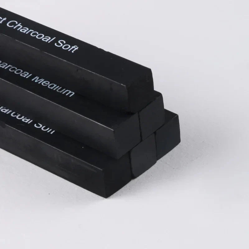 6pcs Set Square Sketch Carbon Stick Compressed Carbon Bar Drawing Carbon Pen Artist Drawing Carbon Bar Carbon Bar Art Supplies