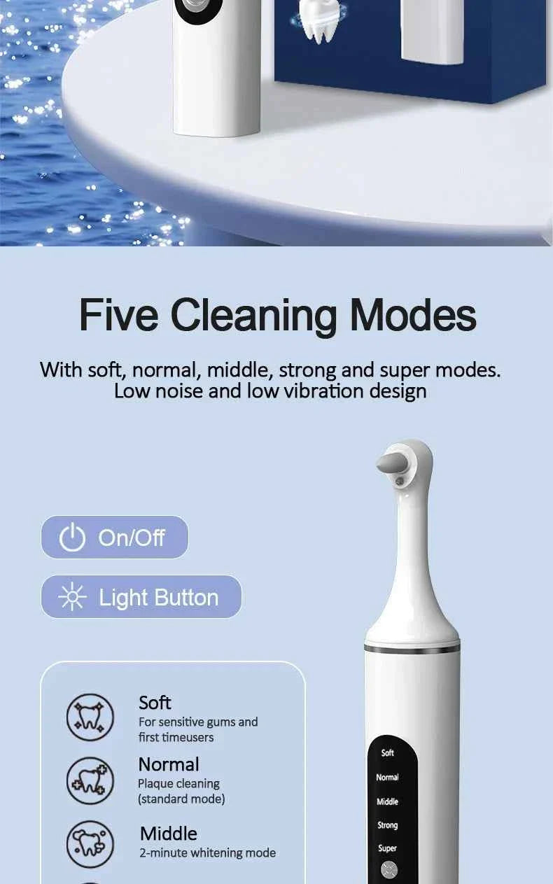 Xiaomi Electric Sonic Vibration Dental Scaler Teeth Whitening Plaque Calculus Stains Tartar Removal Toothbrush Tooth Clean NEW