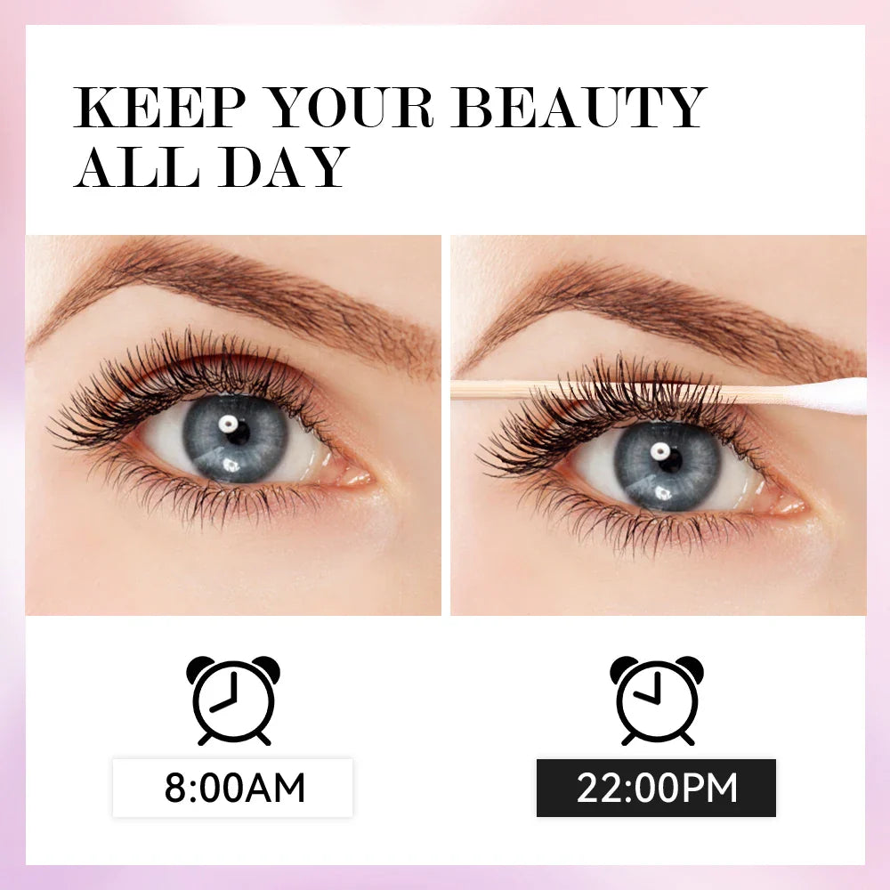 Black Waterproof Mascara Lengthening Eyelash Extension Eye Lashes Brush Beauty Curling Mascara Korean Cosmetics Long-wearing