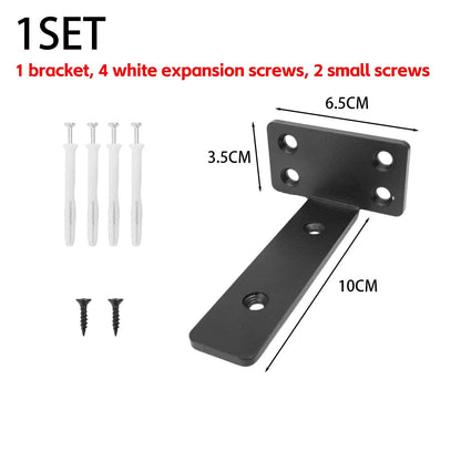 Heavy Duty L-shaped Shelves Brackets Thickened Floating Shelf Bracket Invisible Wall Shelves Support with Screws Hardware Tools