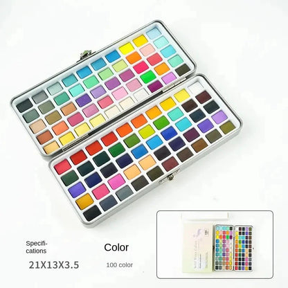 Watercolor Paint with Brushes, Professional Palette,Vibrant Travel Art Kit for Adults and Artists, Watercolor Painting Supplies