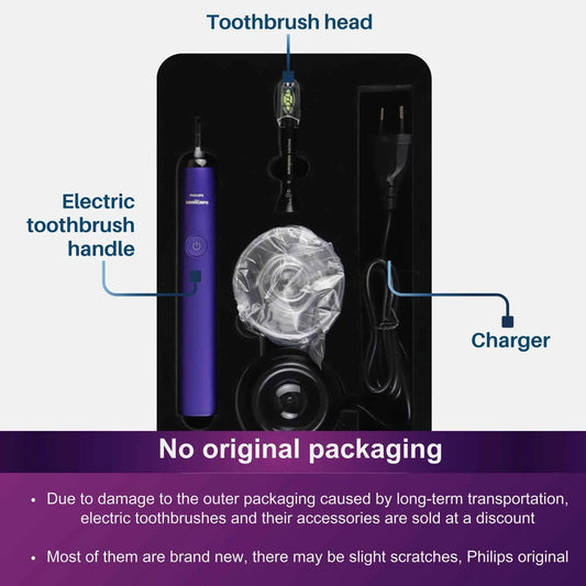 Philips Sonicare Diamond Clean HX9352 HX93 Electric Toothbrush Handle, No Original Packaging,Equipped with W brush head