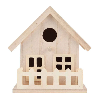 Outdoor Wooden Bird House Nests Hanging Birds Parrots Resting Breeding Box Decoration Pet Products For Bird Nests Breeding