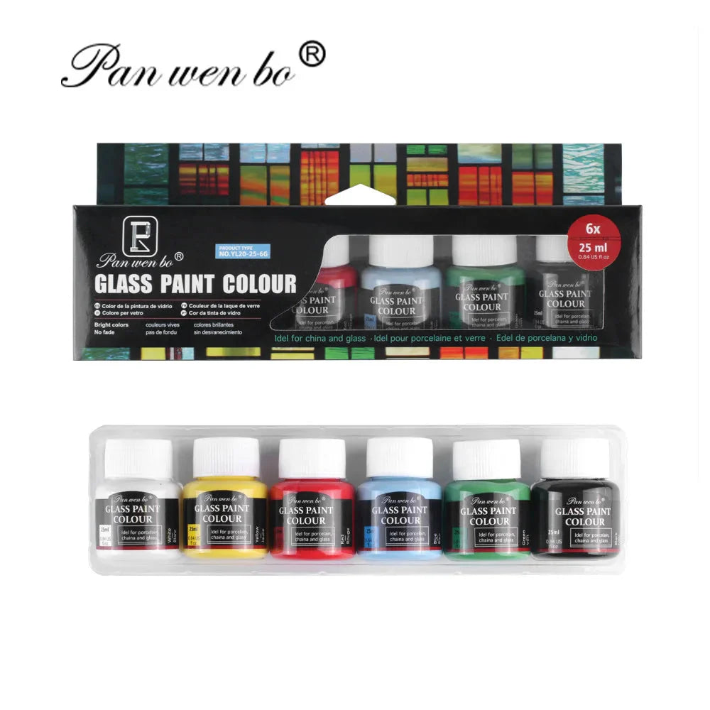 Acrylic Paint Set 6/12 Colors 25ml,Water-Proof Portable Art Rich Pigments for DlY Craft,Drawing,Painting,Canvas, Rock