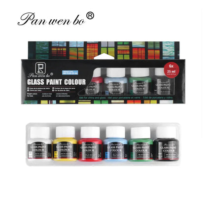 Acrylic Paint Set 6/12 Colors 25ml,Water-Proof Portable Art Rich Pigments for DlY Craft,Drawing,Painting,Canvas, Rock