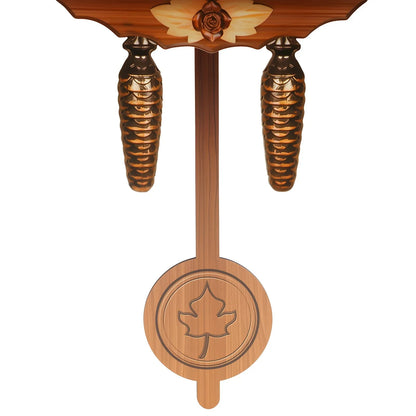 Wall Mount Clock Cuckoo Clock, Wood Cuckoo-Clock 7:00-21:00 Chime Time 25*10*50cm Pointers+Time Scales Display