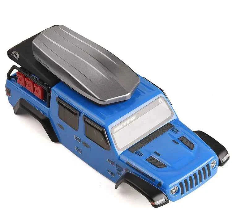 RCDream 1/18 Scale Roof Rack Roof Box for 1/18 1/24 1/12 RC Crawler Truck TRX4M Bronco AX24 #18R004