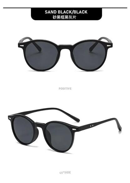 Stylish Round Frame Sunglasses Men Women Casual Vintage Outdoor Sports Eyewear Unisex Ultralight UV400 Sun Glasses Goggles