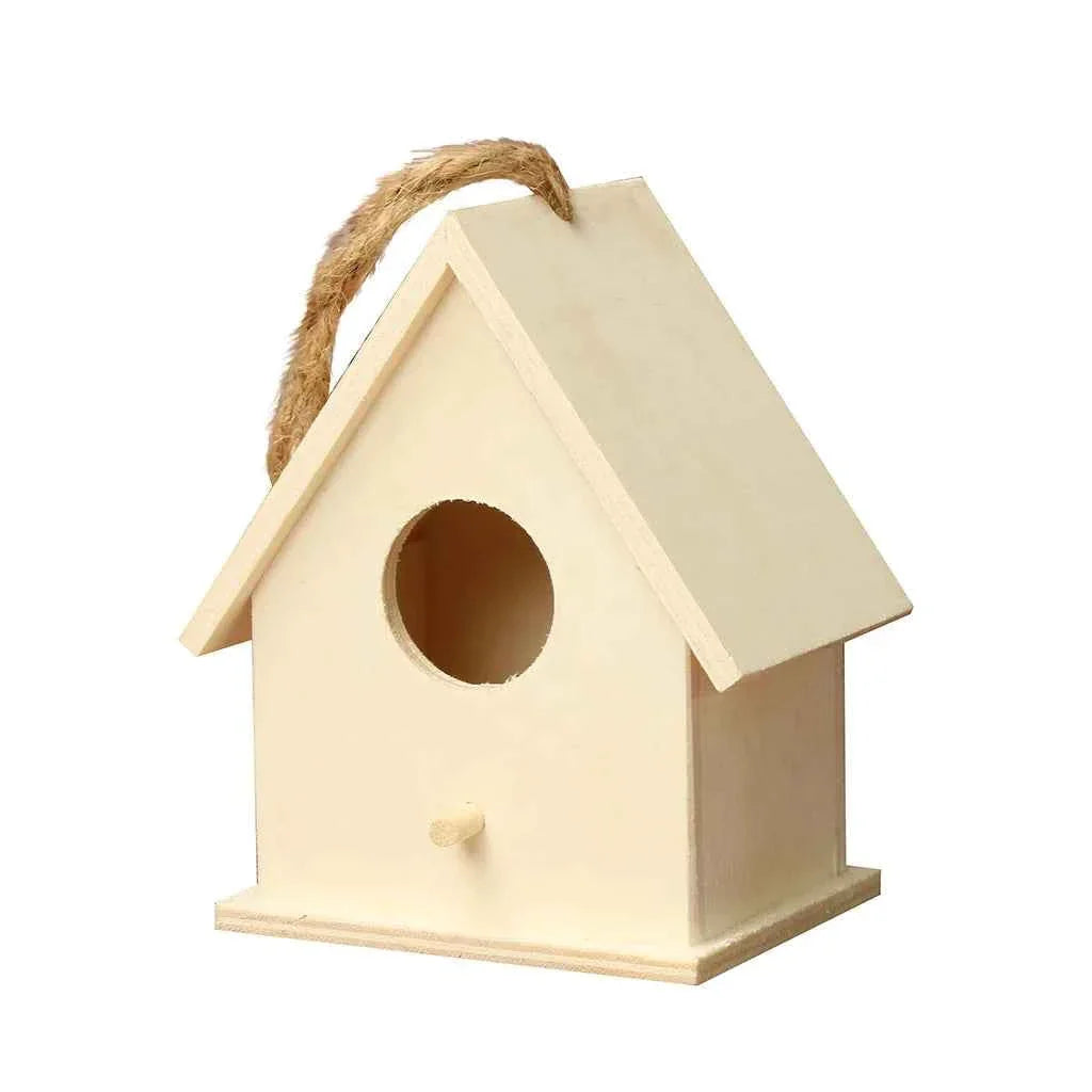 Wooden Birdhouse, Outdoor Garden Hanging Bird Nest, Wall Mounted Bird House, Wooden Hummingbird Box House, Bird Supplies