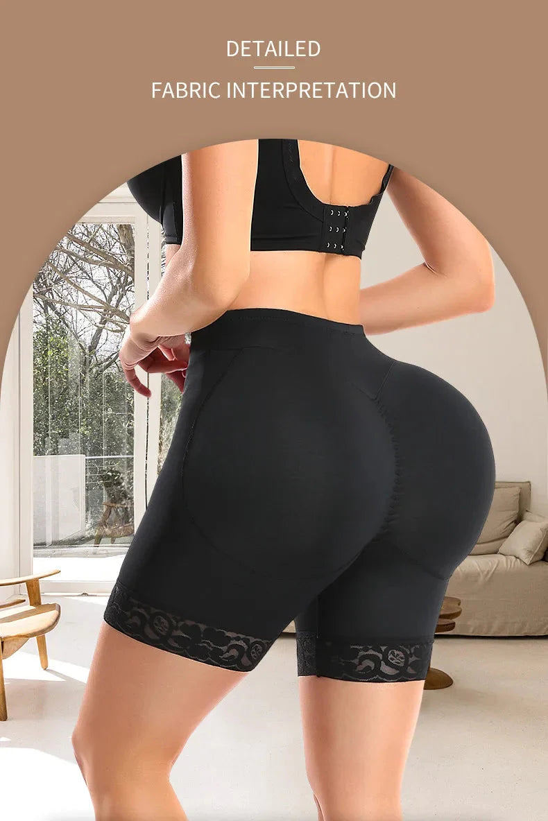 Women Butt Lifter Padded Lace Shapewear Thicker Butt Enhancer Control Panties Seamless Fake Buttock Underwear Big Booty Shorts