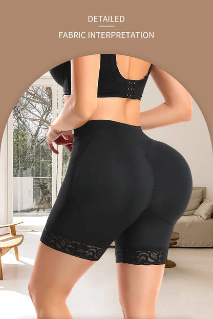Women Butt Lifter Padded Lace Shapewear Thicker Butt Enhancer Control Panties Seamless Fake Buttock Underwear Big Booty Shorts